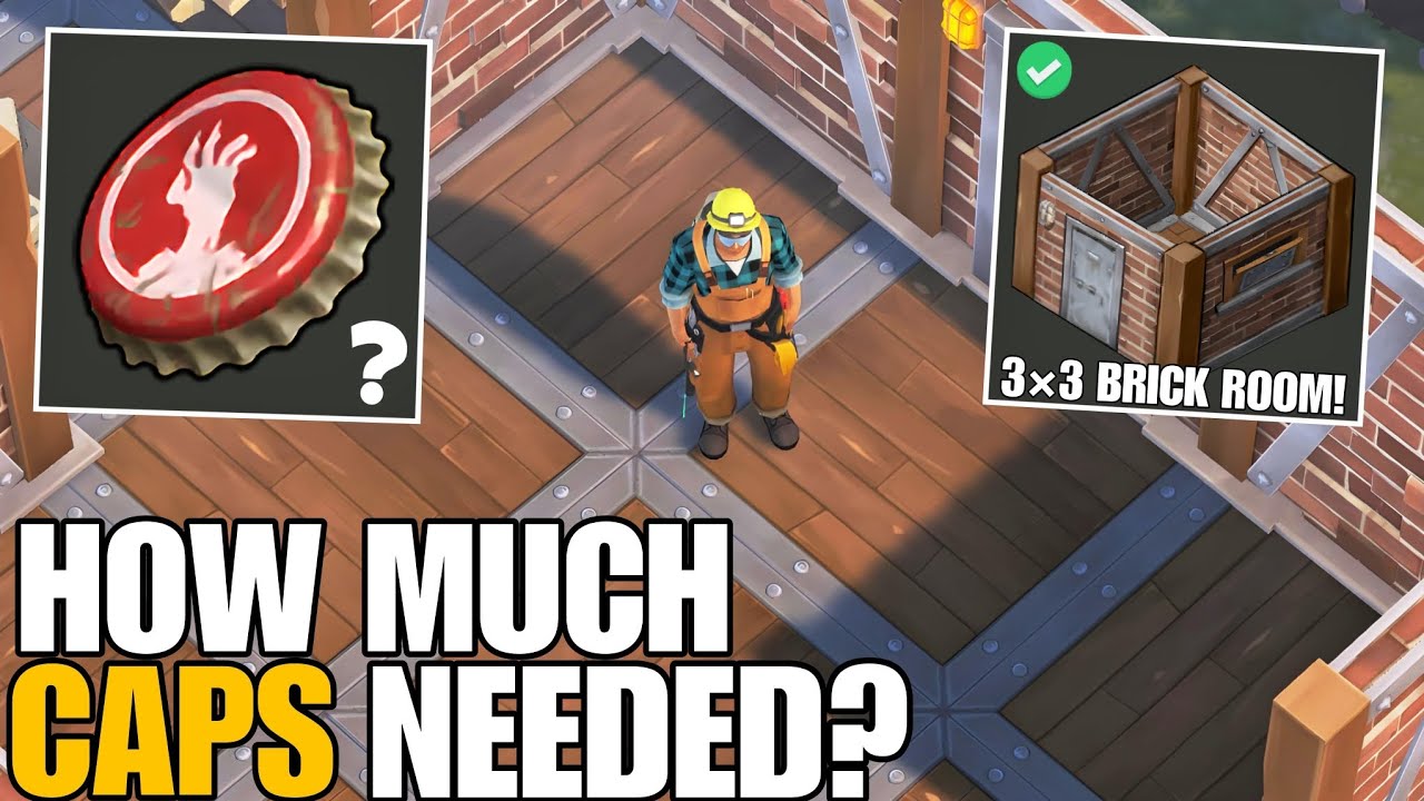 HOW MUCH CAPS YOU NEED TO GET 3&times;3 BRICK ROOM EASILY!? - Last Day on Earth: Survival