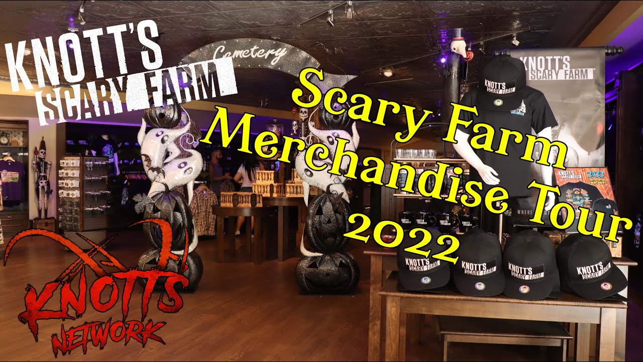 Knott's Scary Farm Merchandise 2022 Tour  and Into The Fog Art Show!