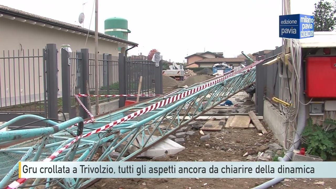 Gru crollata a Trivolzio, tutti gli aspetti ancora da chiarire nella dinamica