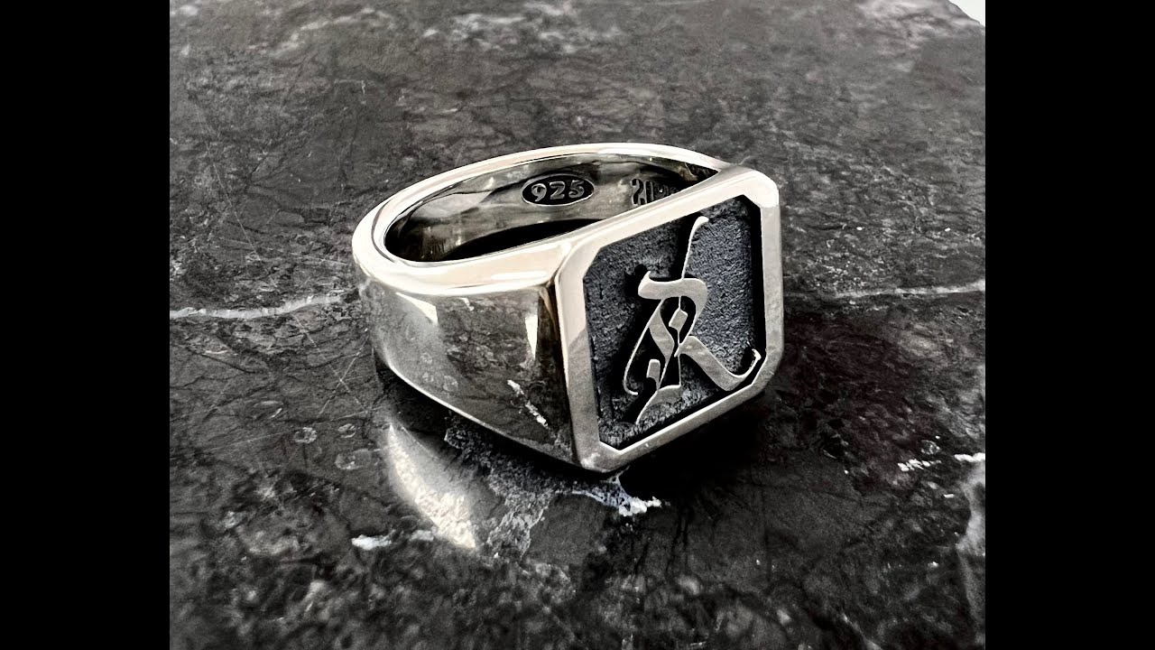 Making a signet ring - Hawkstone Jewellers Square Gothic Letter 