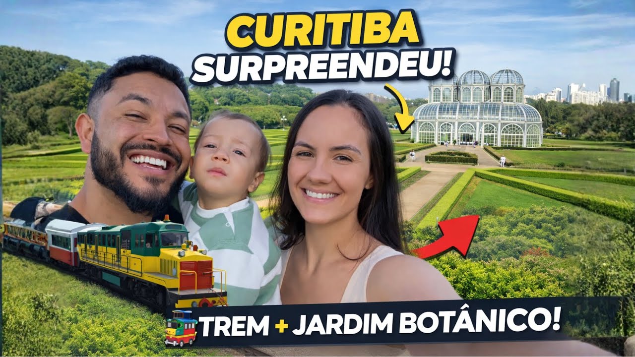 Trem em Curitiba - Uma volta pelo encantado jardim botânico