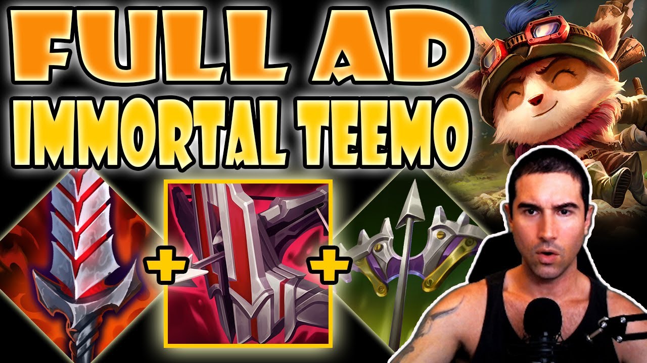FULL AD Immortal Shieldbow Teemo [Teemo vs Illaoi] S11 Commentary