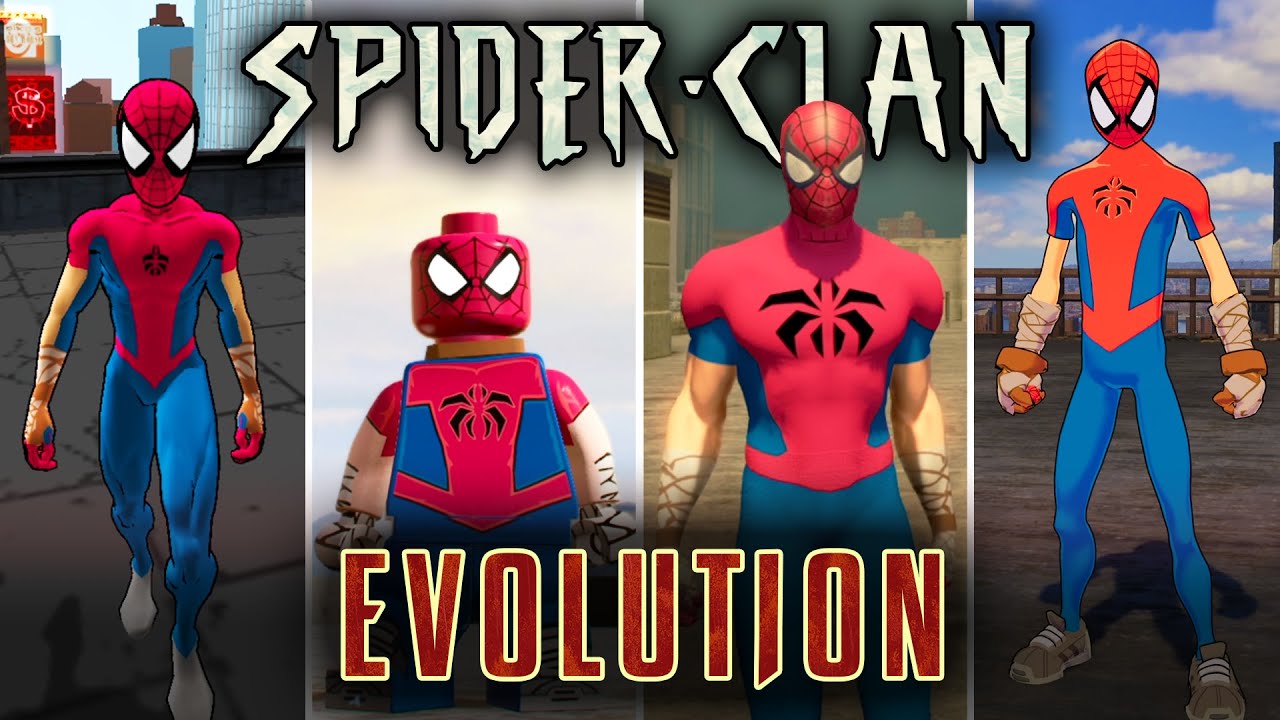 Evolution of Spider-Clan Suit in Spider-Man Games (2000 - 2023)