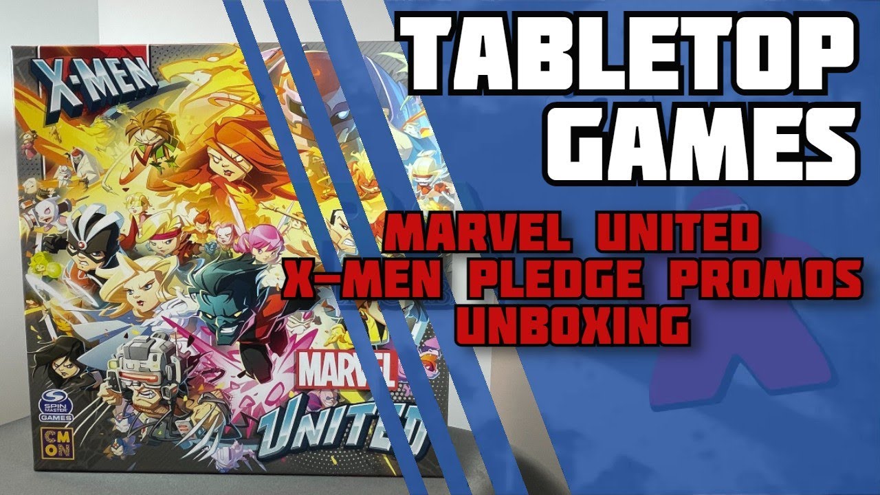 Marvel United X-Men Board Game | KICKSTARTER PLEDGE PROMOS | Unboxing