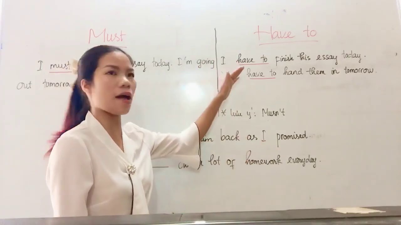khi nào dùng must , khi nào dùng have to?