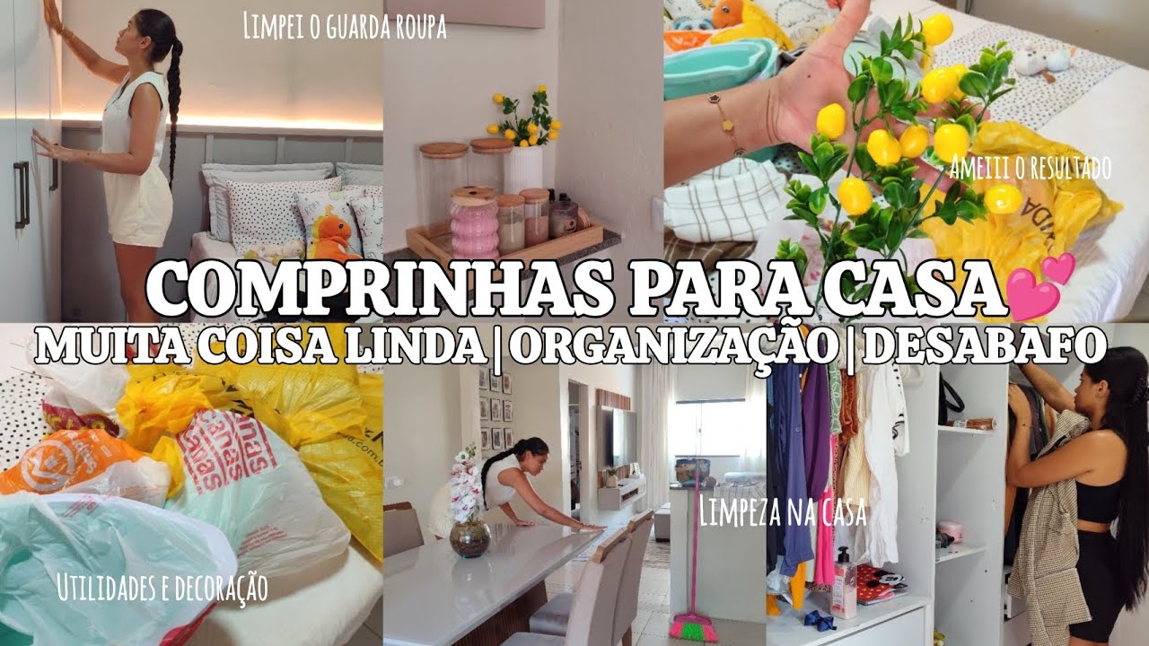 COMPRINHAS DE DECORAÇÃO E UTILIDADES PARA CASA ❤️ limpeza e organização | DECORAÇÃO NOVA | DESABAFO😓