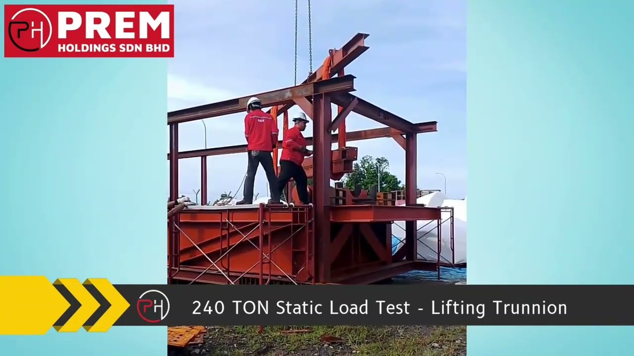 240 Ton Static Load Test - Lifting Trunnion