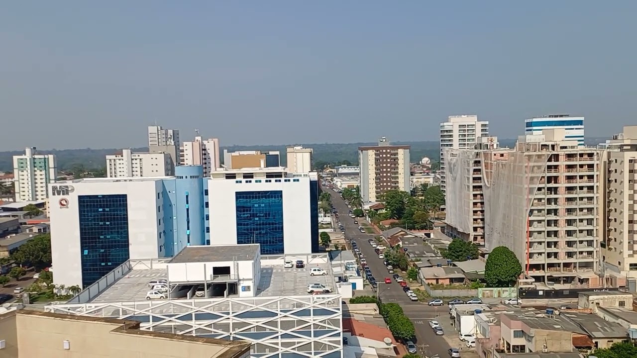 Porto velho visto de cima ,em um dia de sol