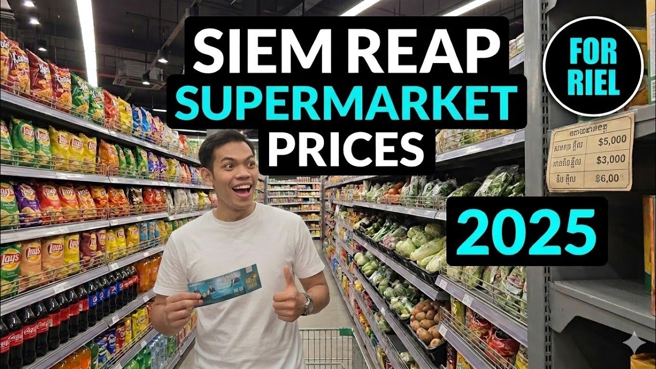 The supermarket in Cambodia (ມາລອງຊື້ເຄື່ອງຢູ່ຮ້າງທີ່ປະເທດກຳປູເຈຍ)#travel #tourist #vlog 