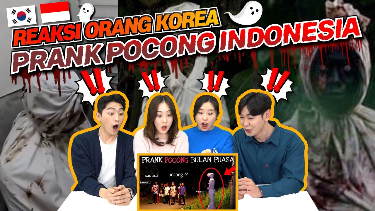 Orang Korea Shock Lihat Prank Hantu Indonesia 🤣🤣 | Prank Pocong | Reaction