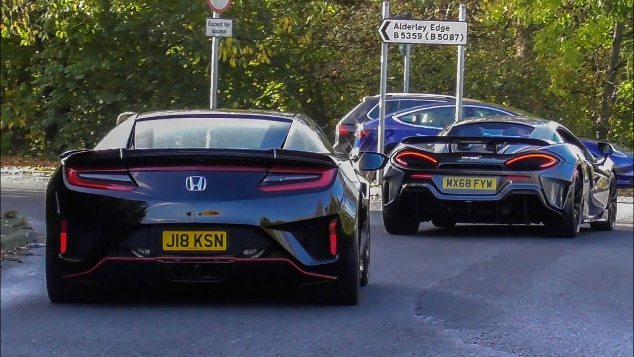 Supercars in Alderley Edge October 2024 - 812 comp, F12, SF90, Aventador S, CRAZY 700BHP Evo 5...