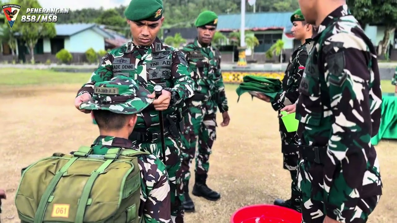 KEDATANGAN PERWIRA BARU YONIF TP 858/MSB