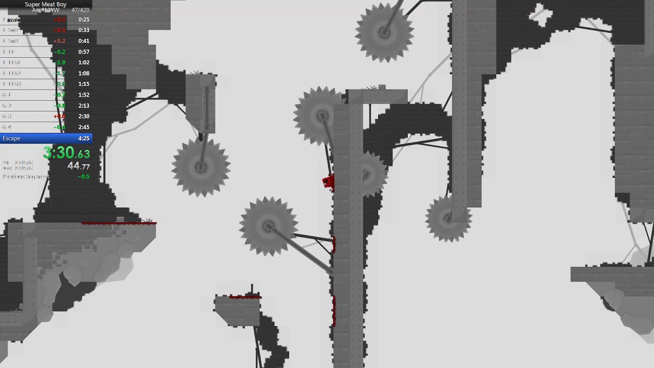Super Meat Boy any% WW in 4:22 (World Record)