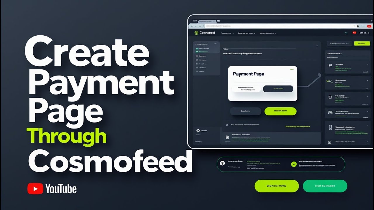 How to create Payment page through cosmofeed