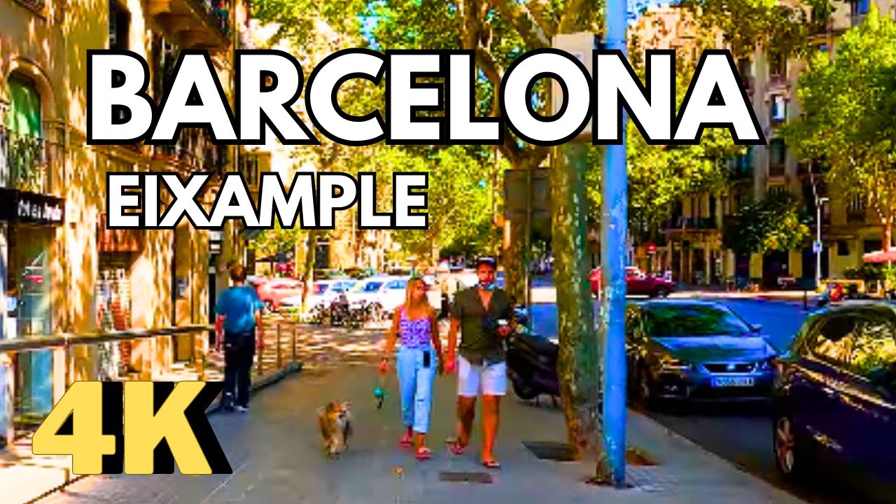 Walking in Barcelona, Part 1: Eixample District:  Carrer del Comte d'Urgell, 4K #barcelona