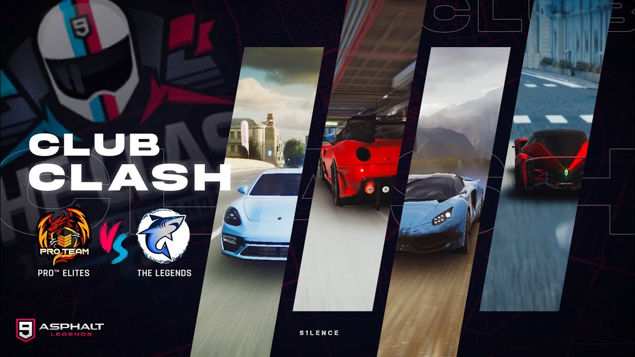 Pro&trade; Elites VS The Legends | Asphalt 9 - Club Clash (Attack Phase Only)