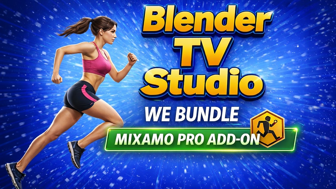 We Bundle the Mixamo Pro Add-On! – Blender T.V. Studio (DAZ to Blender Ed.)