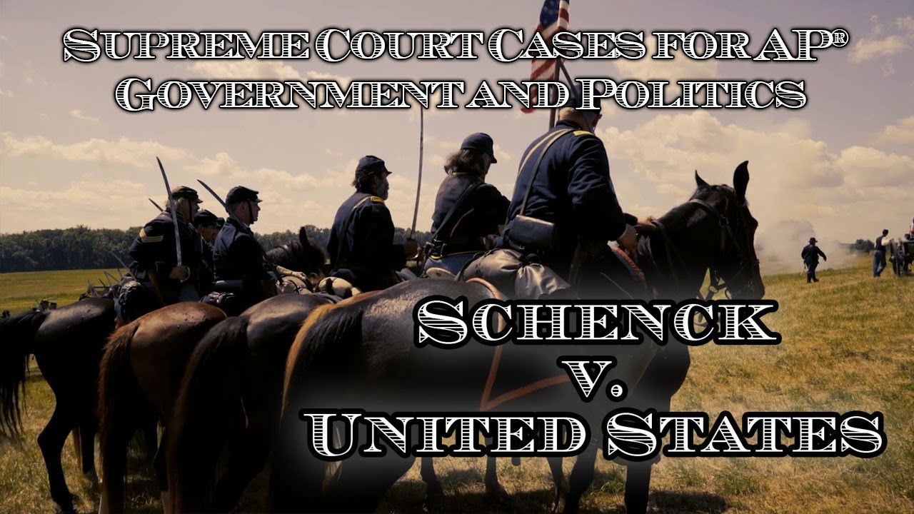 Supreme Court Cases for AP® Government and Politics – Schenck v. The United States