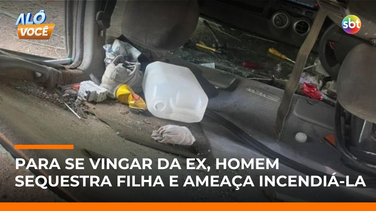Homem é preso após ameaçar incendiar a filha de 2 anos no interior de SP | #AloVoce