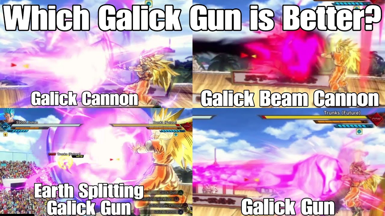 Xenoverse 2 Skill Test! All Galick Gun Super Attacks!! Which Galick Gun Comes Out On Top!!!