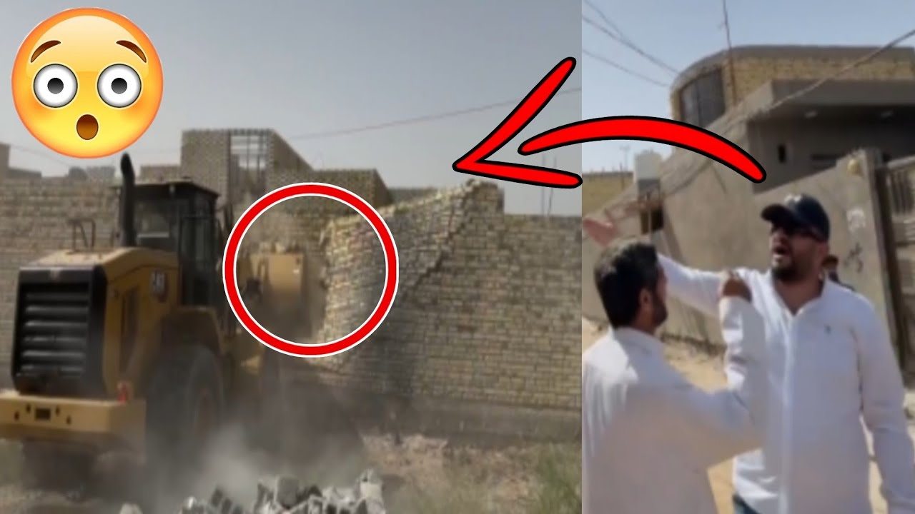 بانين قصور بالتجاوز!!😳 شاهد ازالة التجاوزات بالـ ”شفل“!!😨