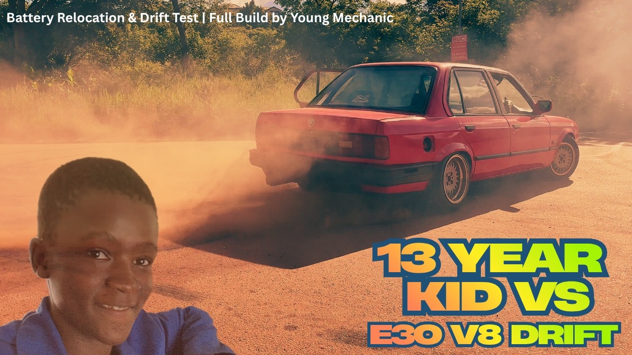Замена двигателя BMW E30 325i на V8! 13-летний школьник собрал двигатель Lexus 3UZ | Образователь...