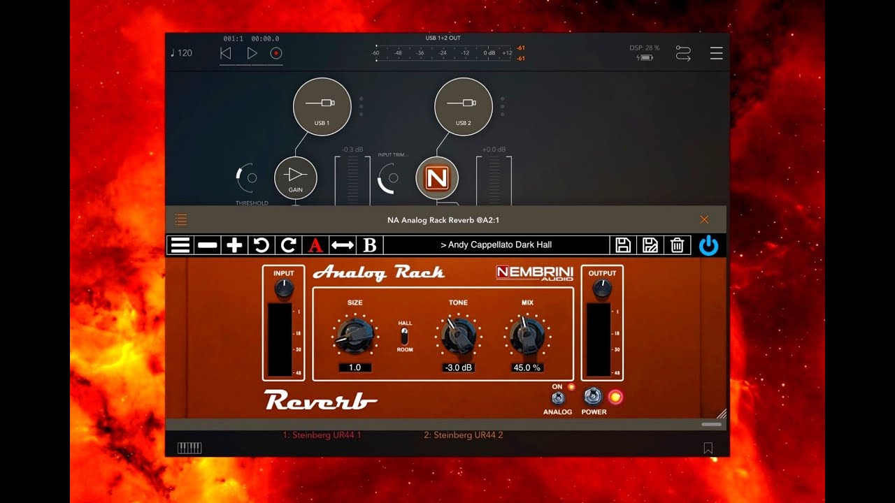 Analog Rack Reverb by Nembrini Audio - Demo for the iPad