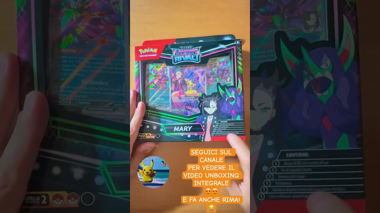 APRIAMO POK&Eacute;MON MAZZO LOTTE TRA RIVALI 😍 MA QUANTO &Egrave; BELLO IL MORPEKO DI MARY?😱😍#pokemon #deck
