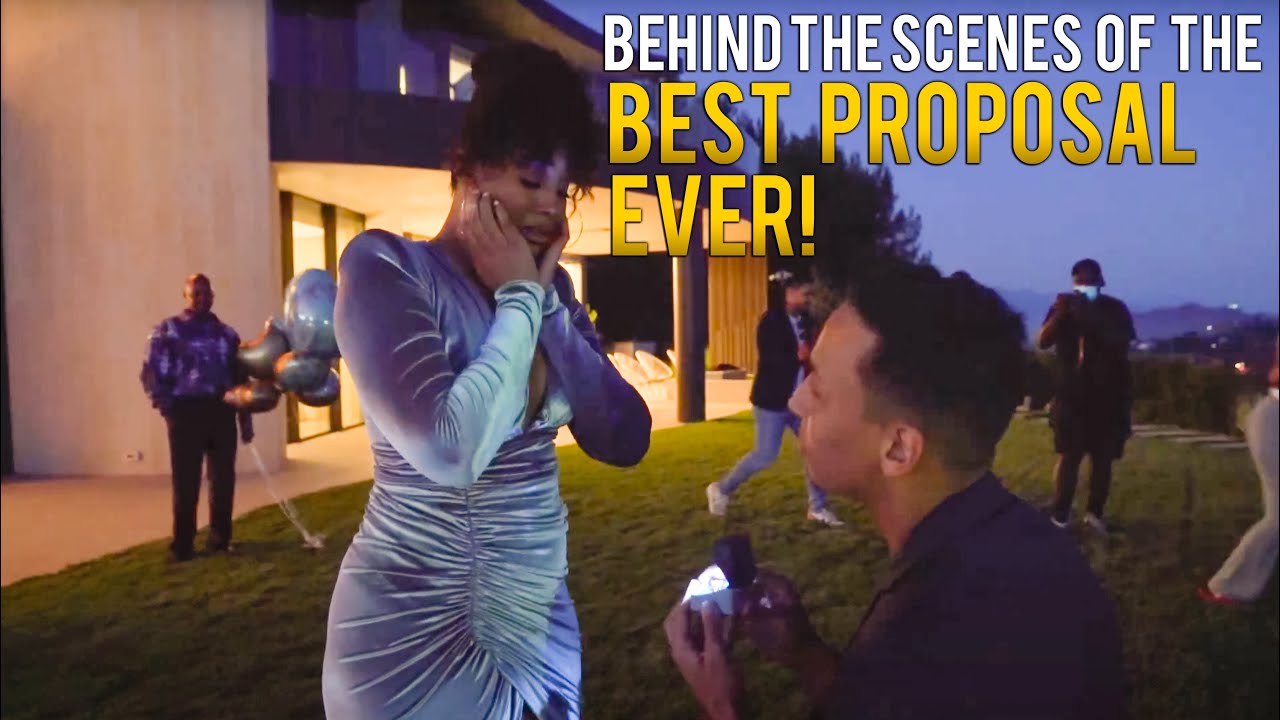 A $100,000 PROPOSAL - BEHIND THE SCENES of @LuvNSlim 's amazing proposal.