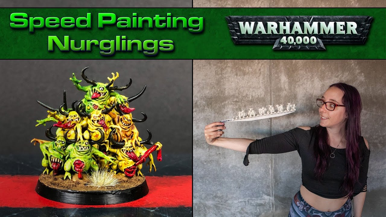 How to Paint Nurglings | Warhammer 40k & Age of Sigmar | Nurgle Daemon Miniature Painting Tutorial