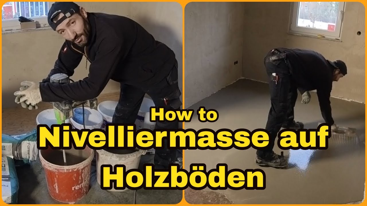 How to, Nivelliermasse auf Holzb&ouml;den, Holzboden spachteln , so gehts
