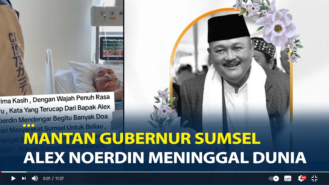 Mantan Gubernur Sumsel Alex Noerdin Meninggal Dunia, Sebelumnya Dirawat di ICU
