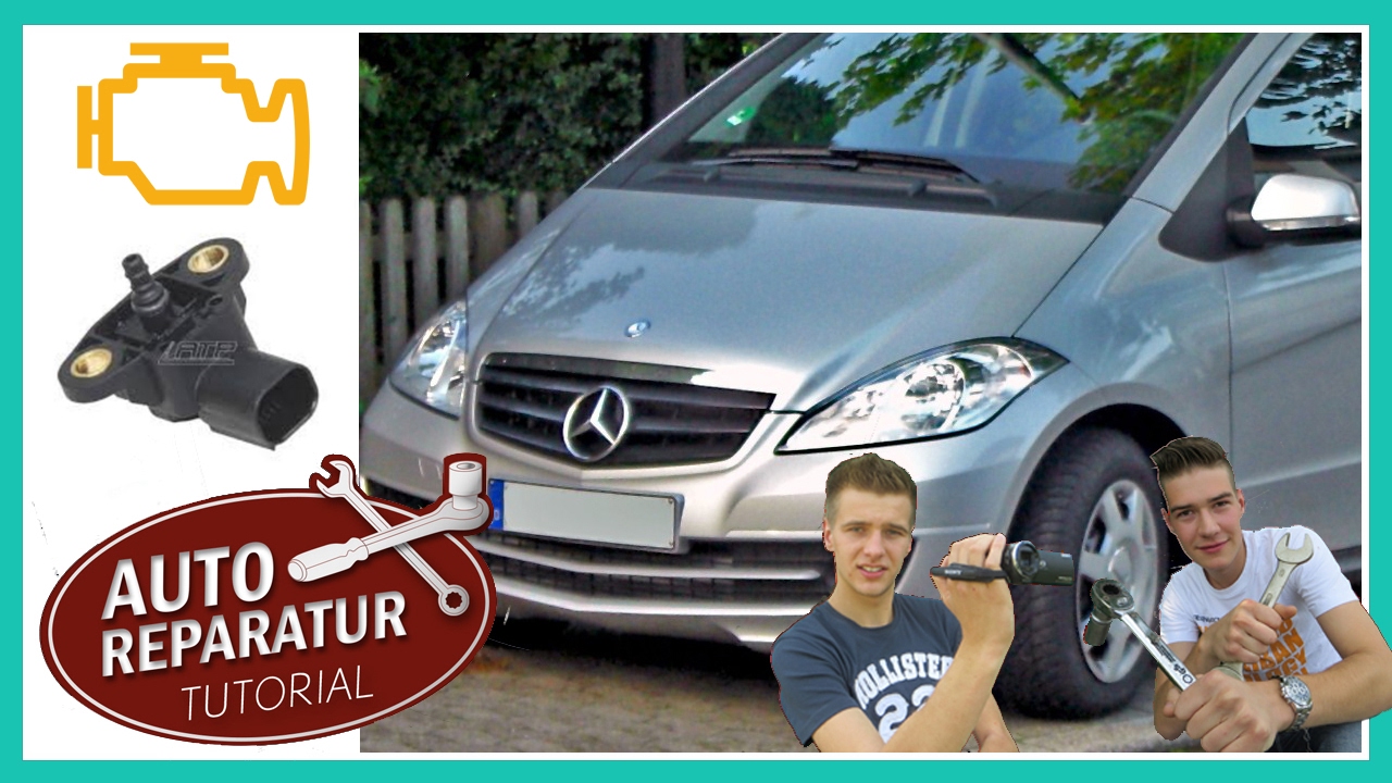 Saugrohrdrucksensor wechseln reinigen | Mercedes-Benz W169 T245 | DIY Tutorial