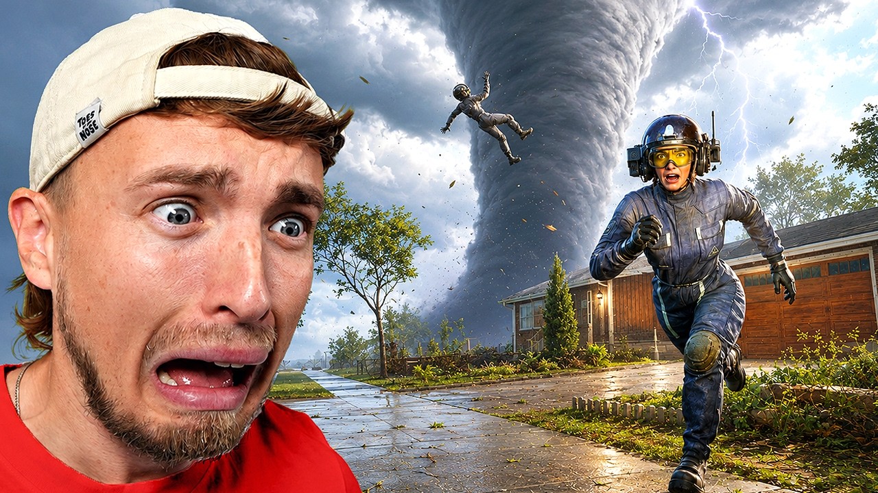 We Tried to Escape the Biggest TORNADO in Funnel Runners