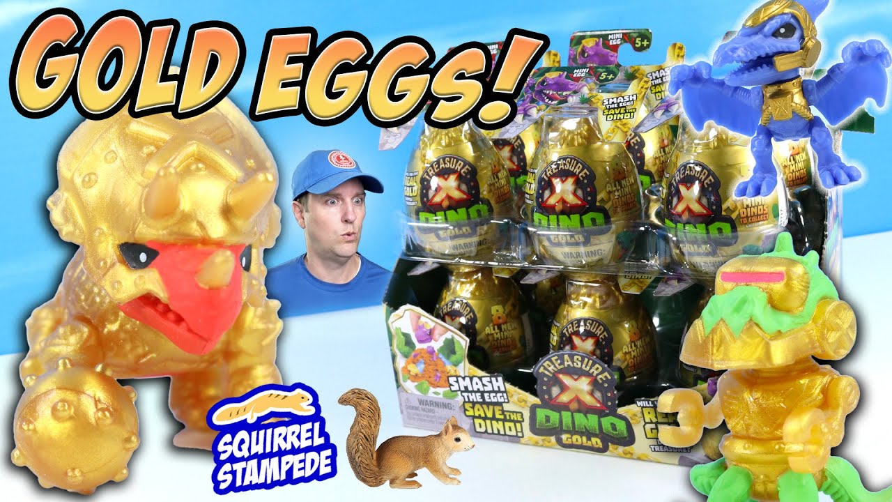Treasure X Dino Gold Mini Eggs are Just in time to Basket!