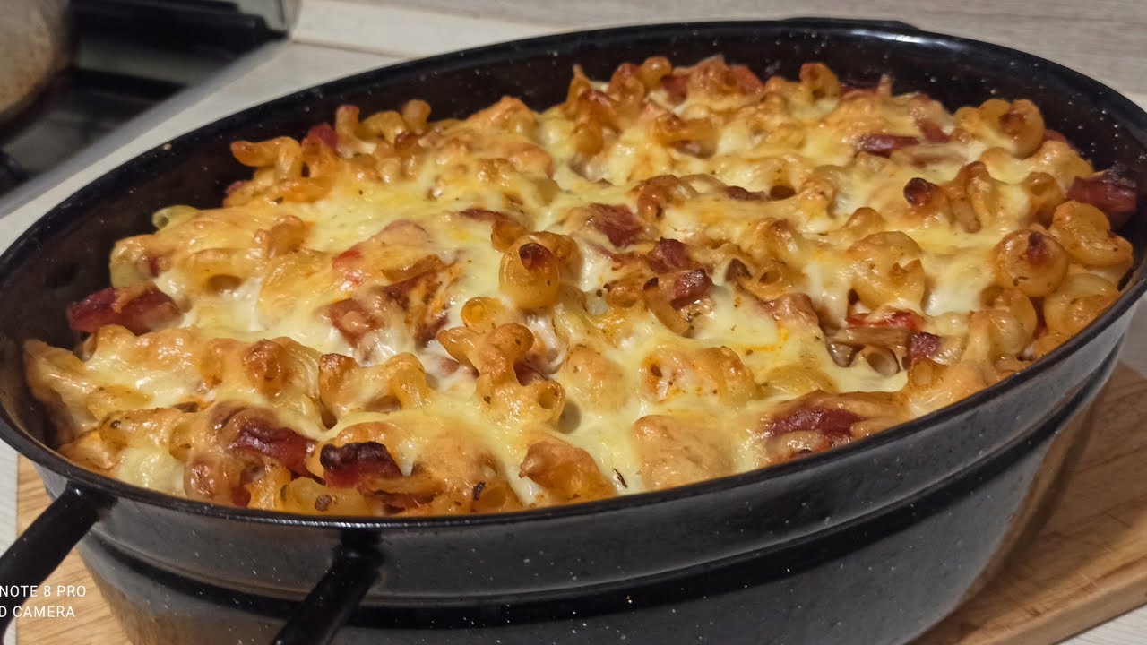 ZAPIEKANKA MAKARONOWA Z KIEŁBASĄ - PYSZNIE I TANIO