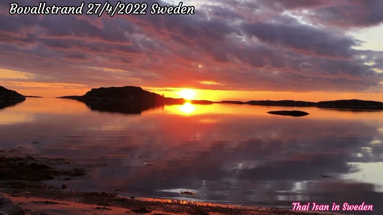 #Bovallstrand 🍃27/4/2022 Sweden🍃ชมพระอาทิตย์ยามเย็นจ้า#Bohusl&auml;n