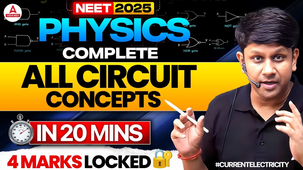 NEET Physics: Complete All Circuit Concepts in 20 Mins with GG Sir | Vidya NEET Adda247