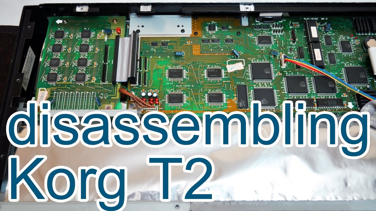 [tutorial] Disassembling Korg T2