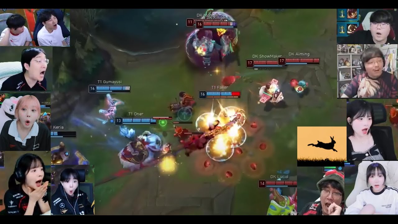 페이커 요네의 기습 이니쉬 방송인들 반응[24 lck 롤드컵 선발전 T1 vs DK]
