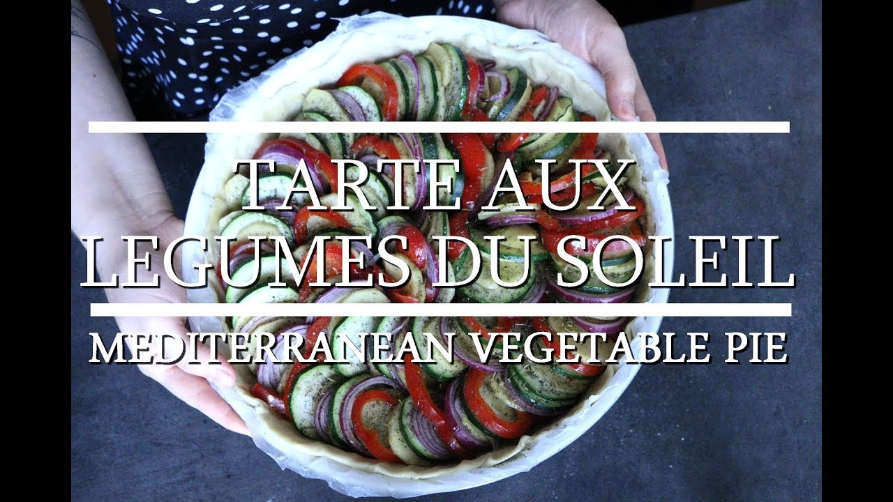 Tarte aux légumes du soleil || Mediterranean vegetable pie (vegan)