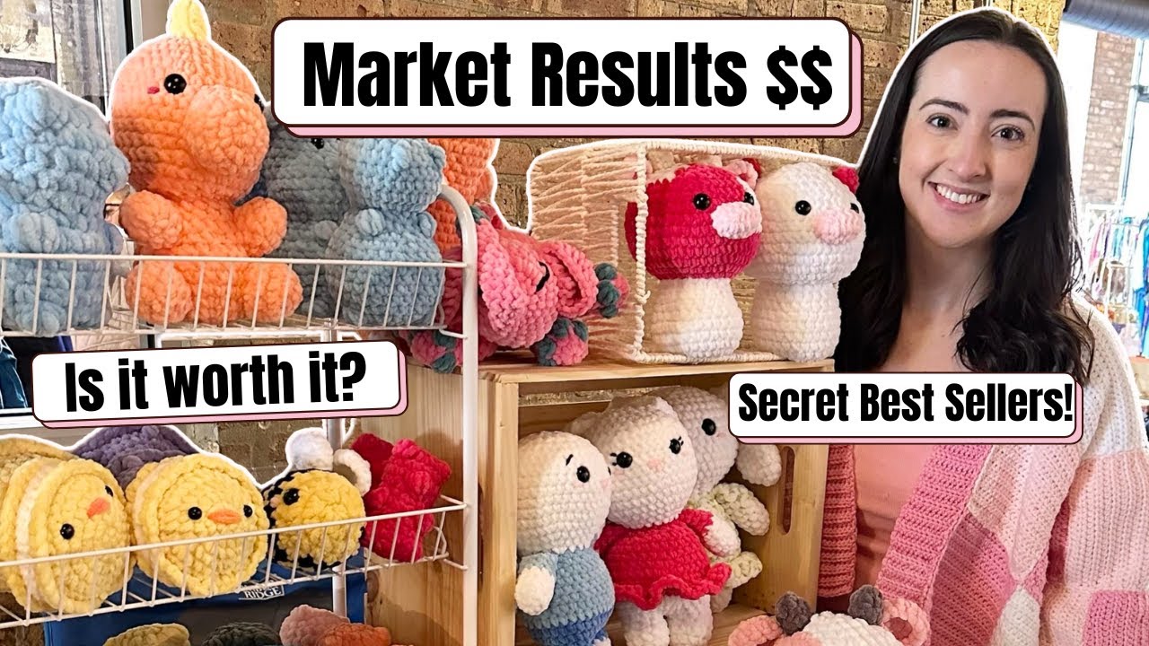 How Much Money $$ I Made, Secret Best Sellers, Is It Worth It? Crochet Market in Chicago