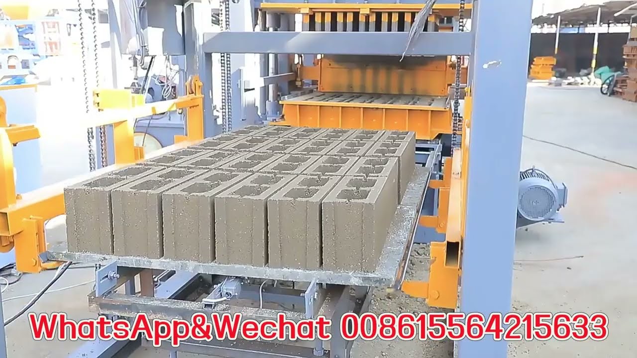 QT10-15 Automatic Production Line Hydraulic Concrete Hollow Block Making Machine Cement BrickFactory