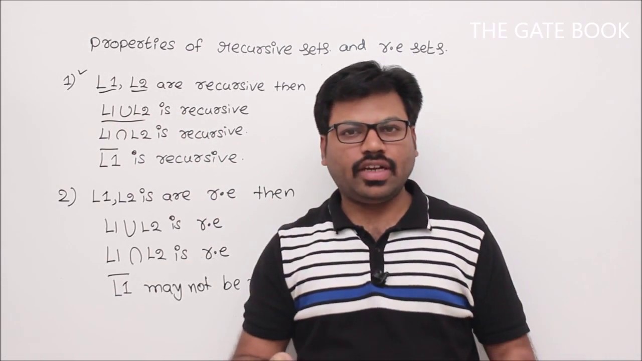 Properties of R.E sets