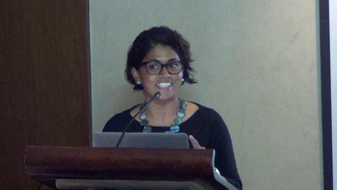 Natasha introducing Evans Electric Ltd.&rsquo;s MD Nelson Fernandes before his speech