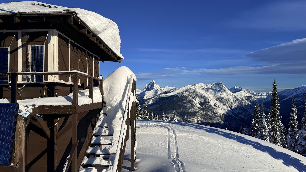 Scalplock Mountain Lookout— Skiing Glacier National Park 