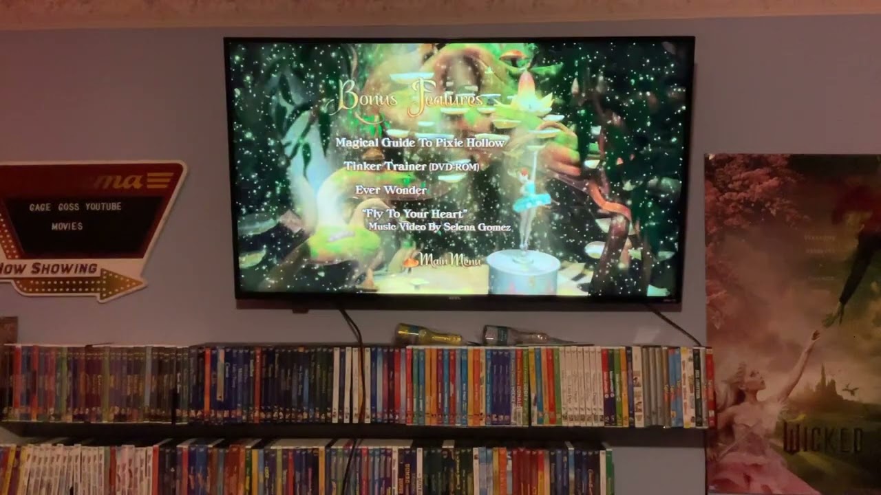 Menu walkthrough of Tinker Bell 2008 dvd