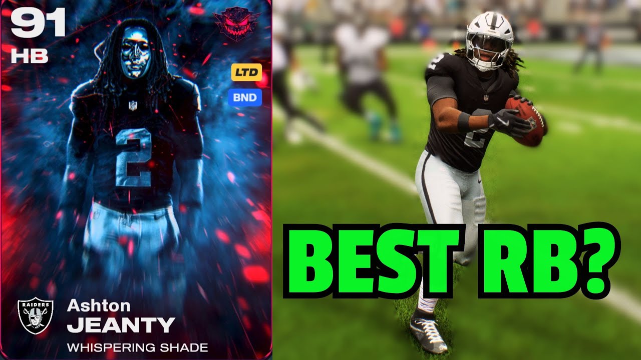 MOST FEARED ASHTON JEANTY is a PROBLEM in MADDEN 26...BEST RUNNING BACK IN MADDE?