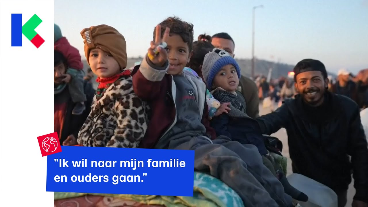 Honderdduizenden Palestijnen gaan weer naar het noorden van Gaza