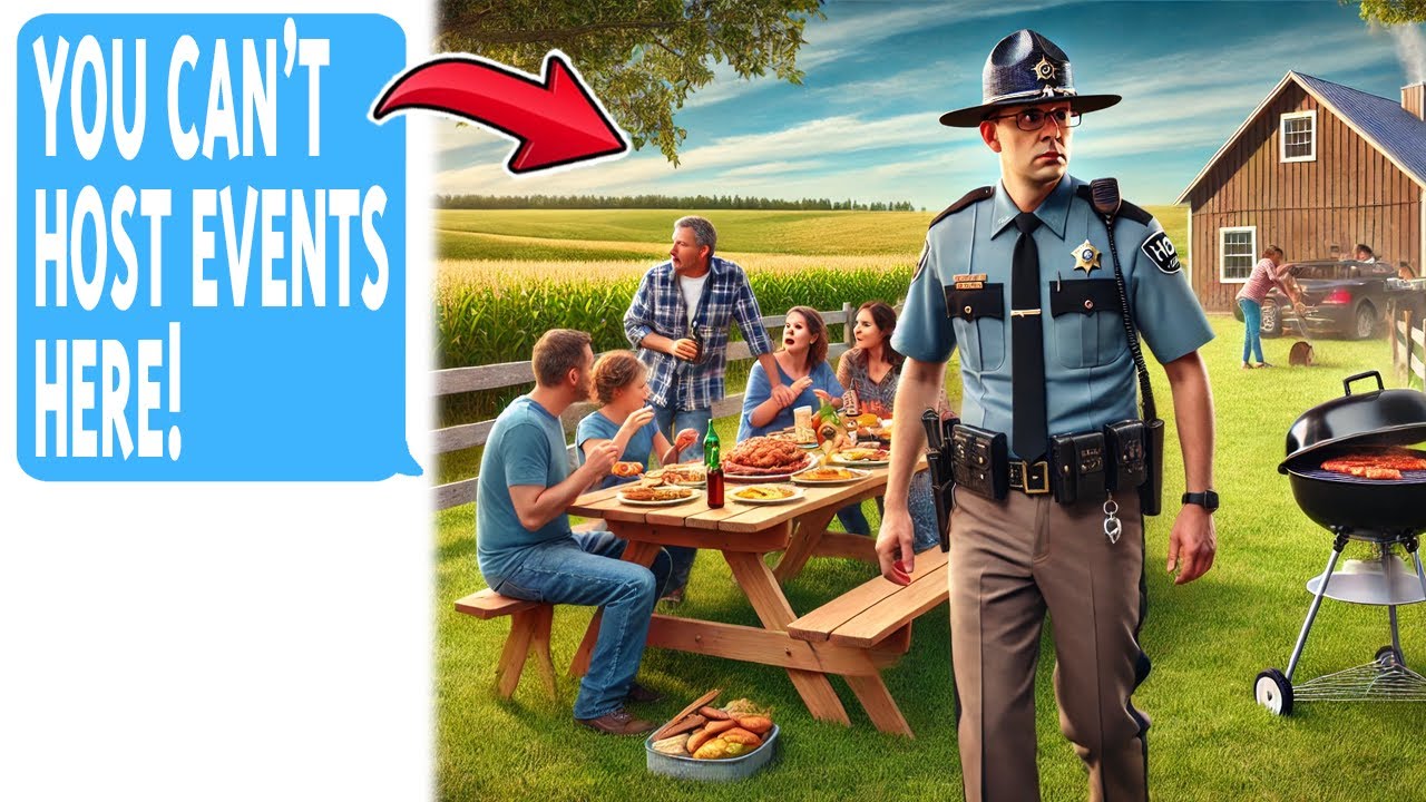 HOA Officer Crashes My Family Barbecue on MY Farm, Not Realizing I’m Not in Their HOA!